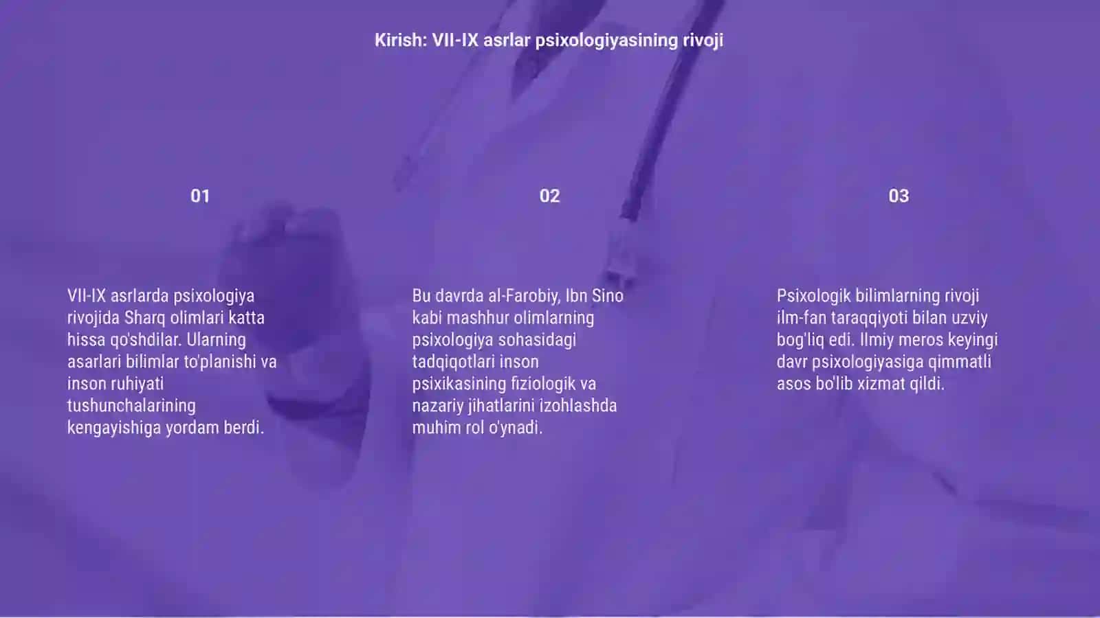 VII-IX asrlarda psixologiya rivojlanishiga hissa qòshgan olimlar 3