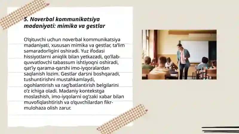 O’qituvchi faoliyatida muloqot ma’daniyati va psixologiyasi 3