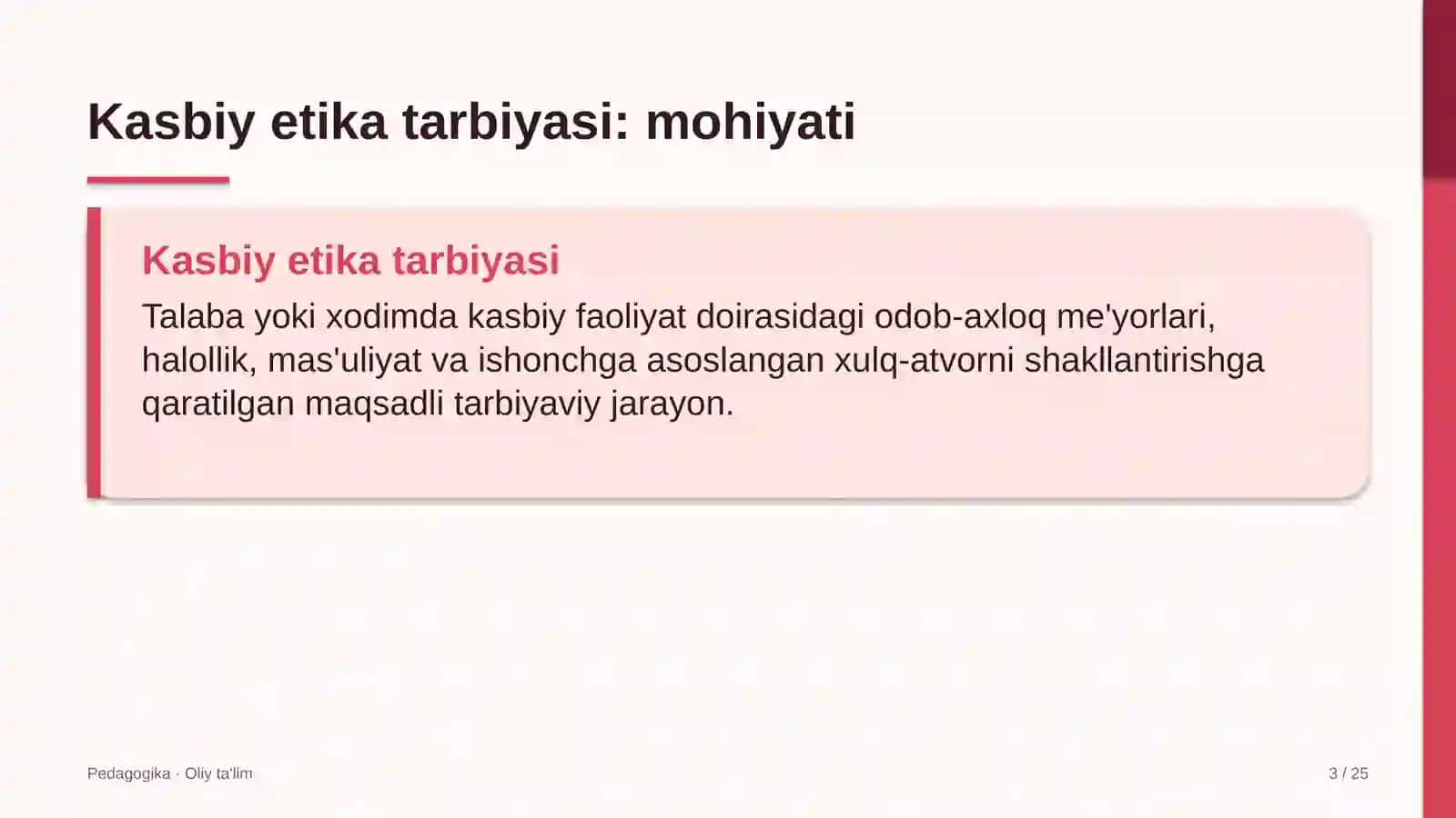 Dilerlik tarmoqlarida kasbiy etika tarbiyasi 3
