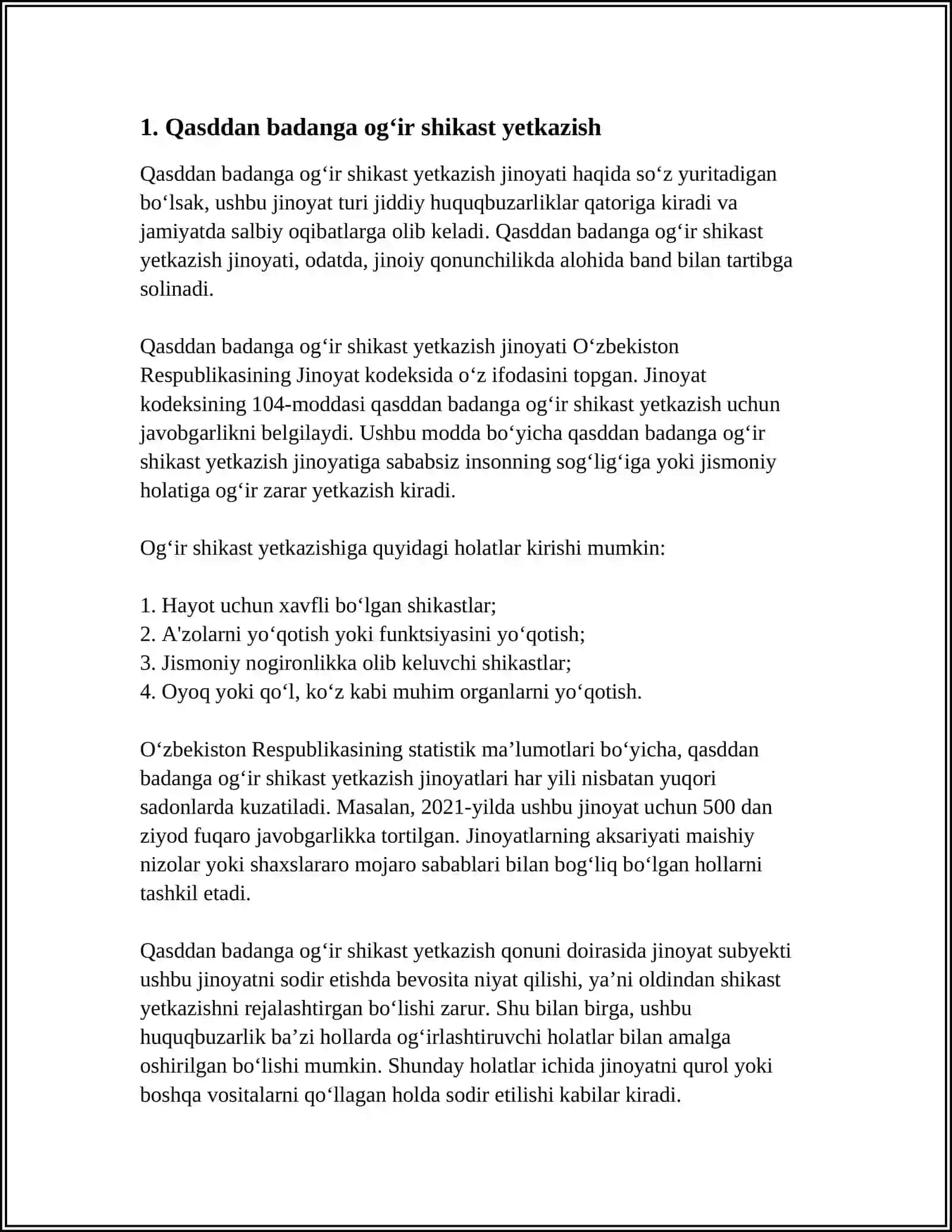 SOGʻLIQGA QARSHI JINOYATLAR 3