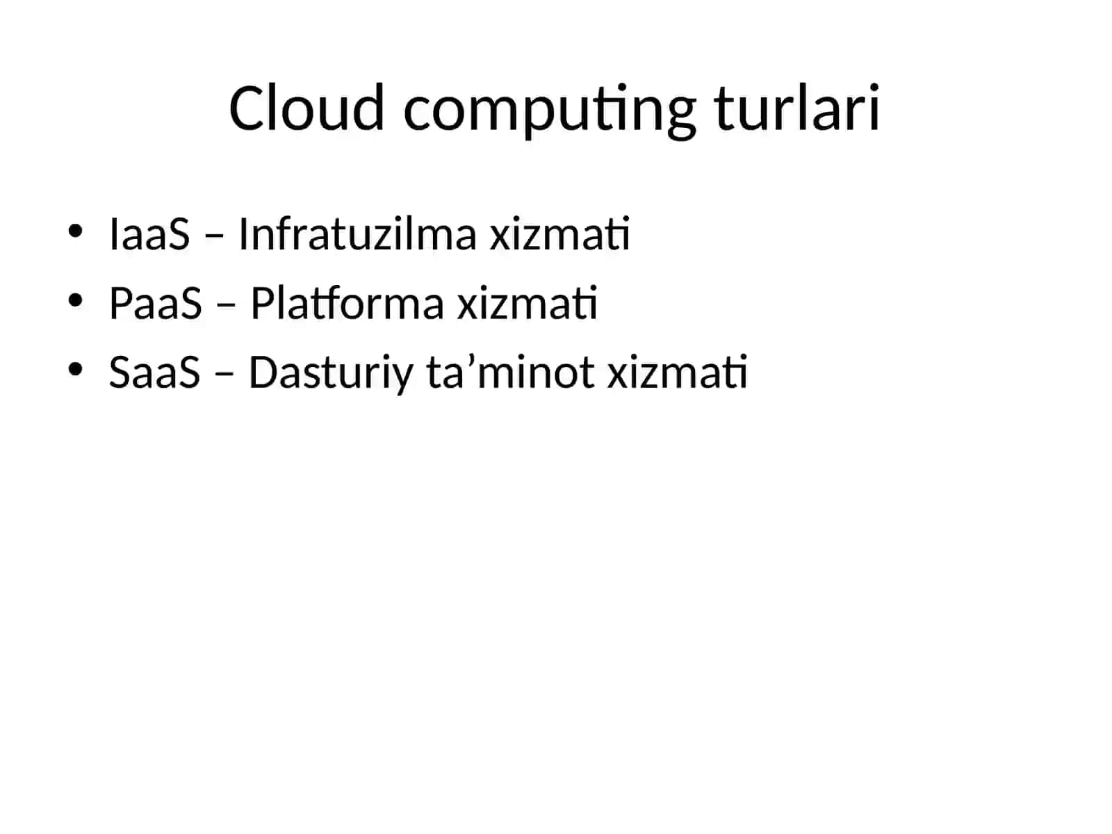 Bulutli texnologiyalar (Cloud computing) 3