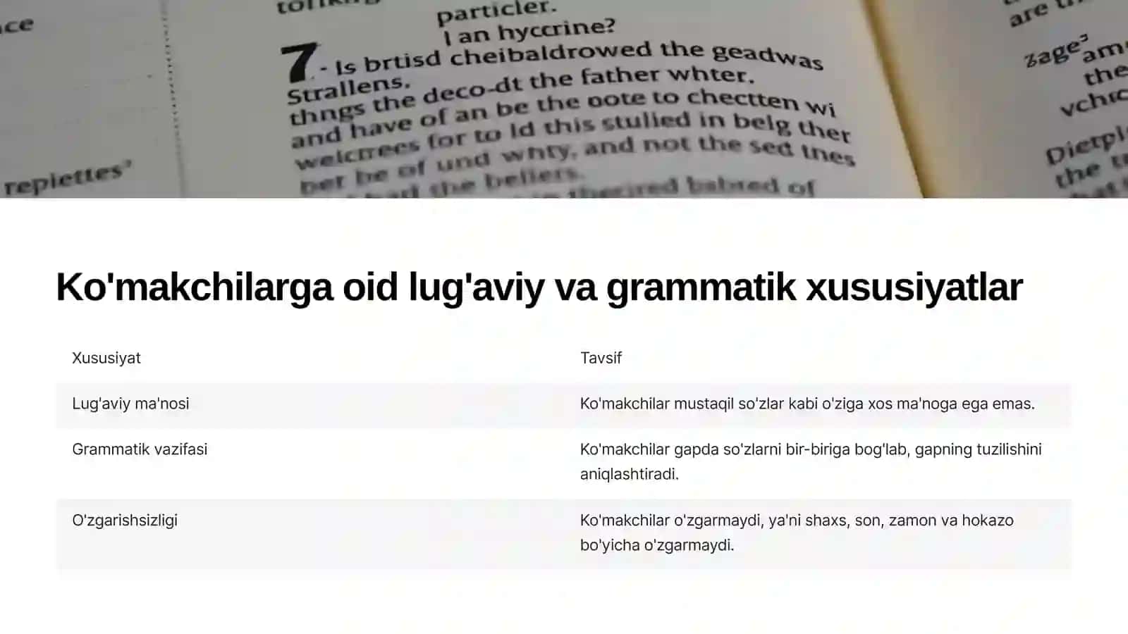 Ona tili darslarida ko'makchilarni o'qitish metodikasi 3