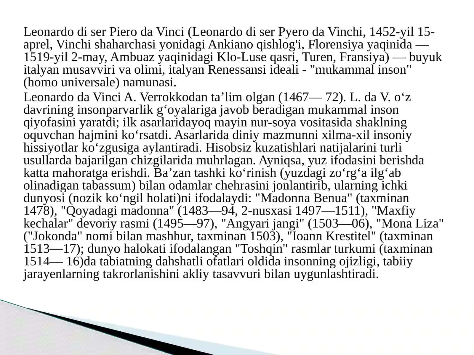 Leanardo davinchi 3