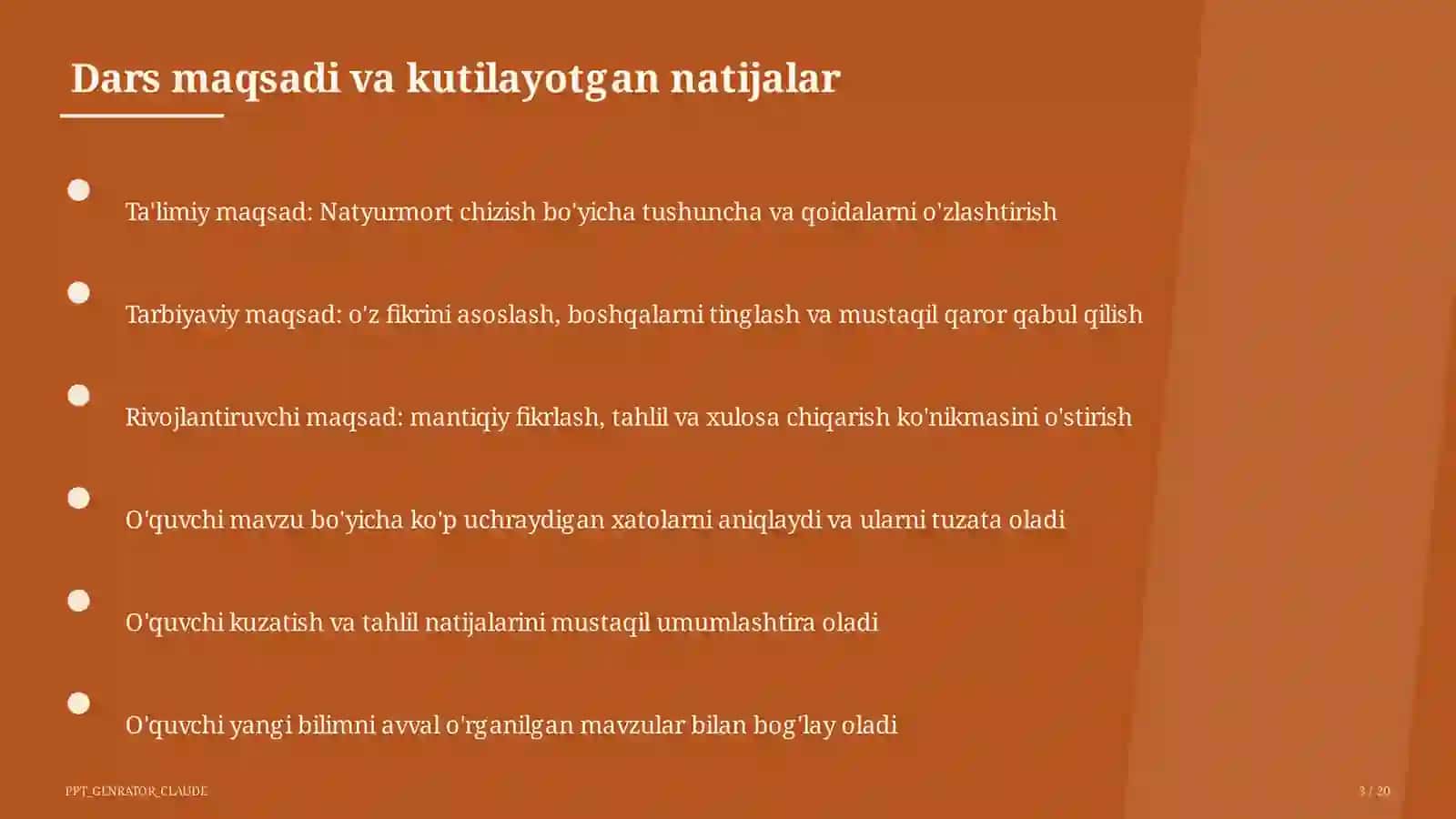 Natyurmort chizish (2-sinf) 3