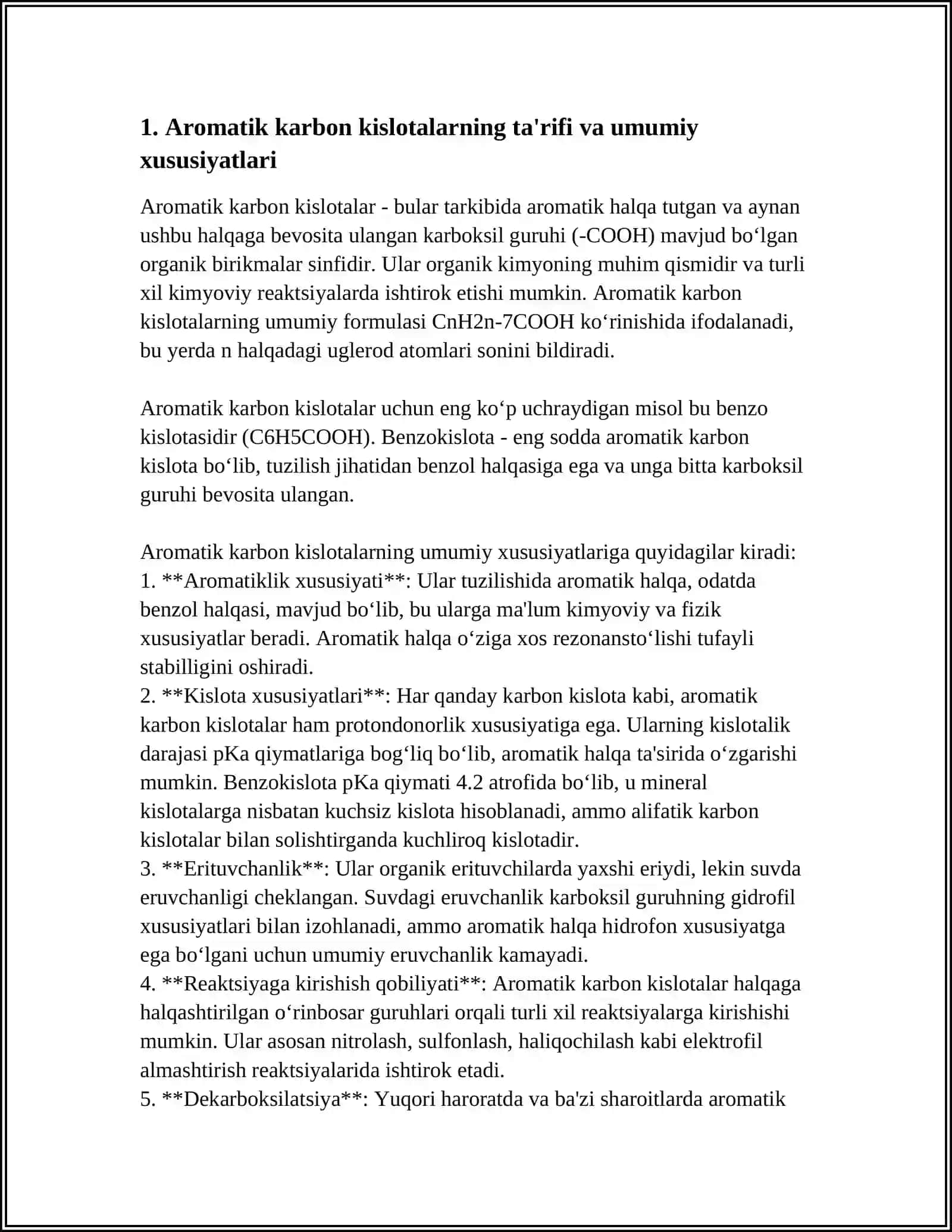 AROMATIK KARBON KISLOTALAR 3