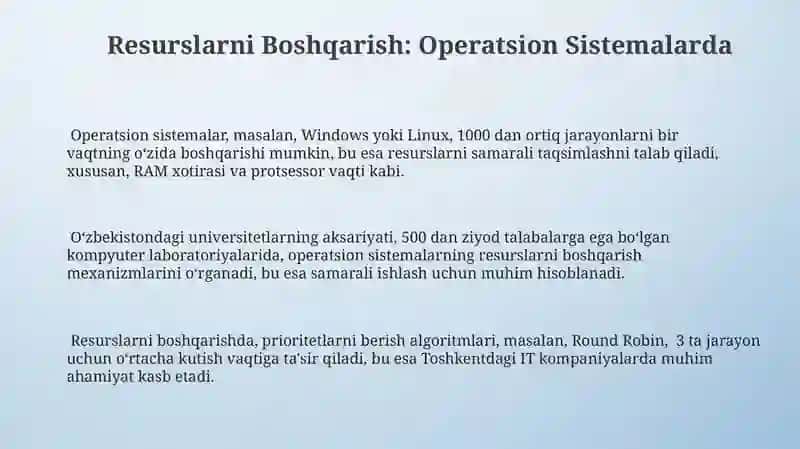 Operatsiya tizimi.Operatsiya buyum tizimi.Operatsion kompleks tizimi. 3