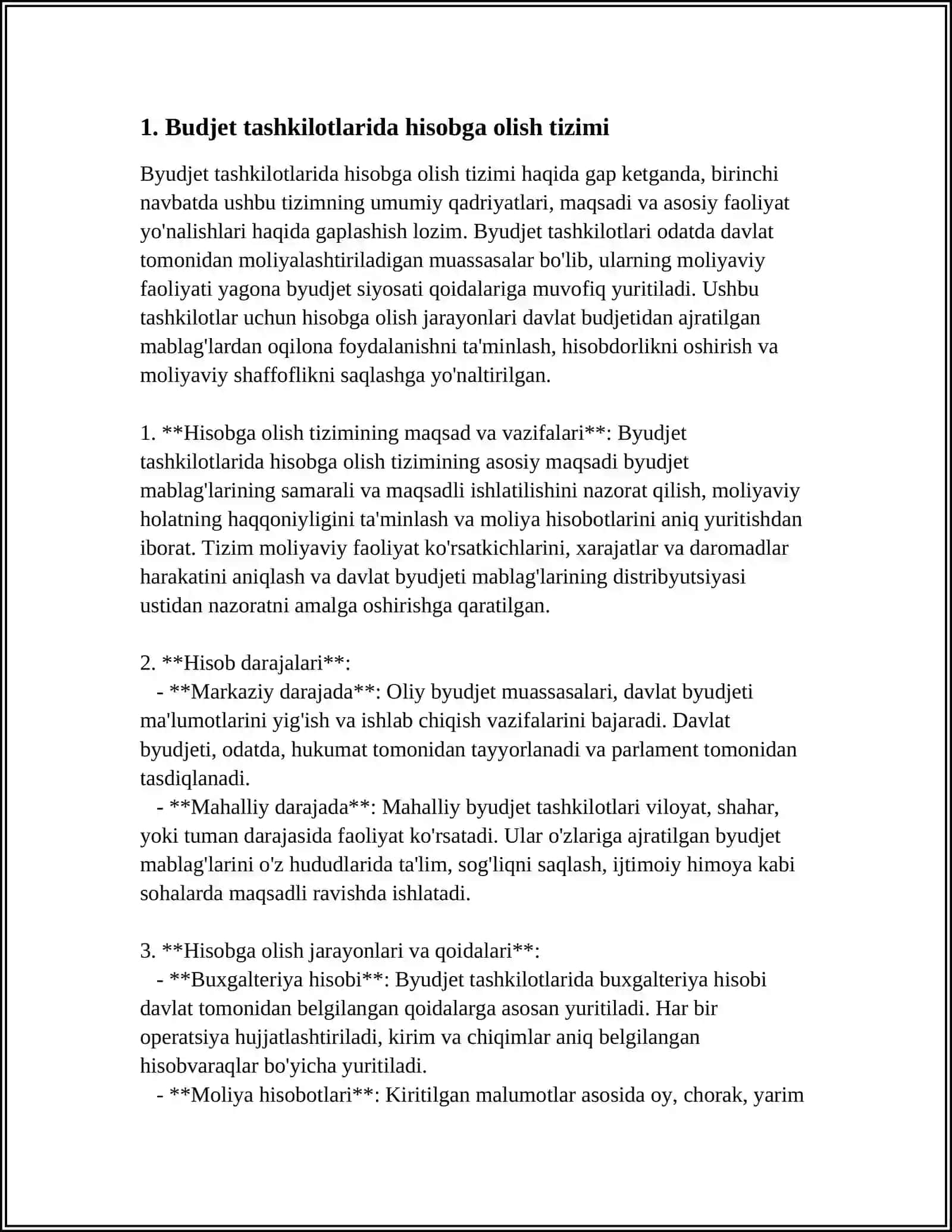 BUDJET TASHKILOTLARDA HARAJATLARNI HISOBGA OLISH XUSUSIYATLARI 3