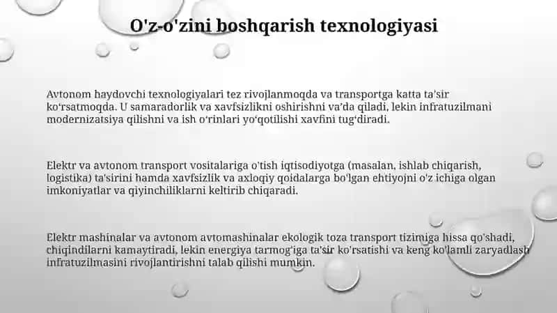 Avtonom haydovchi texnologiyalari 3