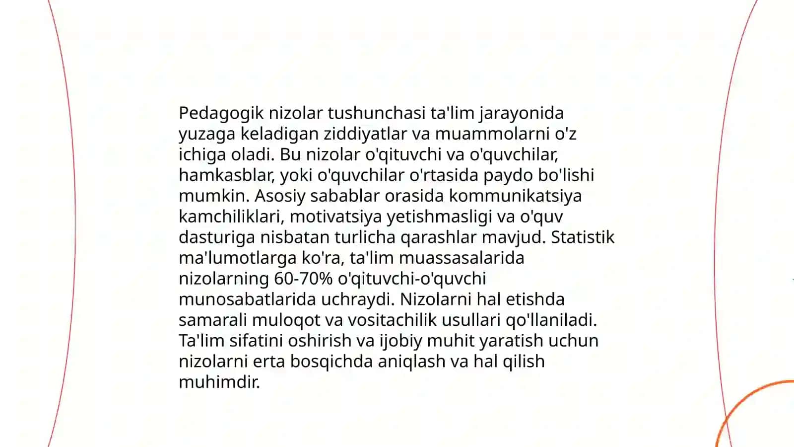 Pedagogik nizolar va ularni bartaraf etish texnologiyasi 3
