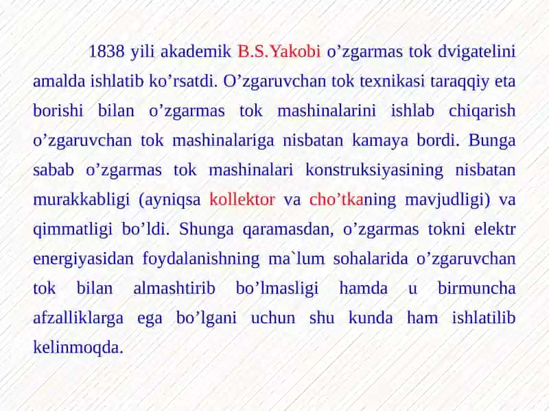 O’zgarmas tok mashinalari 3