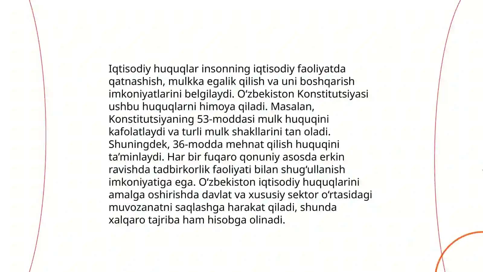 Iqtisodiy,ijtimoiy,madaniy va ekologik huquqlarning konstitutsiyaviy asoslari 3
