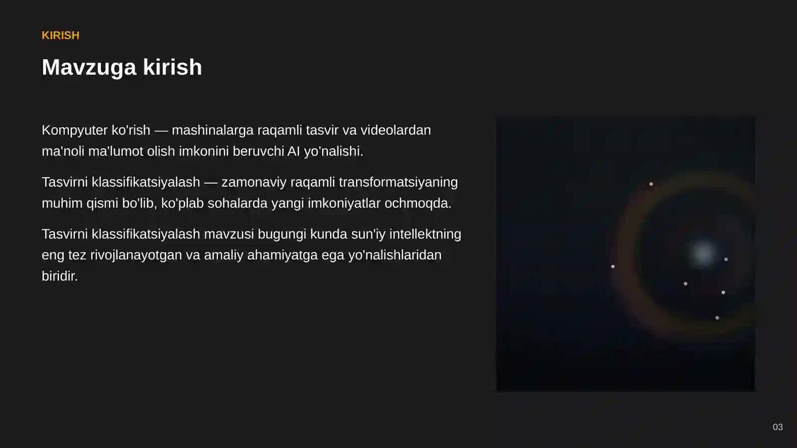 SUN'IY INTELLEKT • KOMPYUTER KO'RISH 3