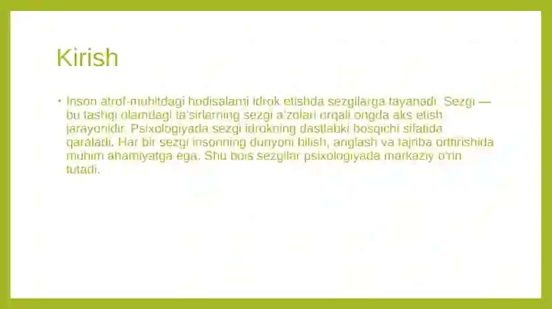 Sezgilar haqida umumiy tushuncha va ularning qonuniyatlari 3