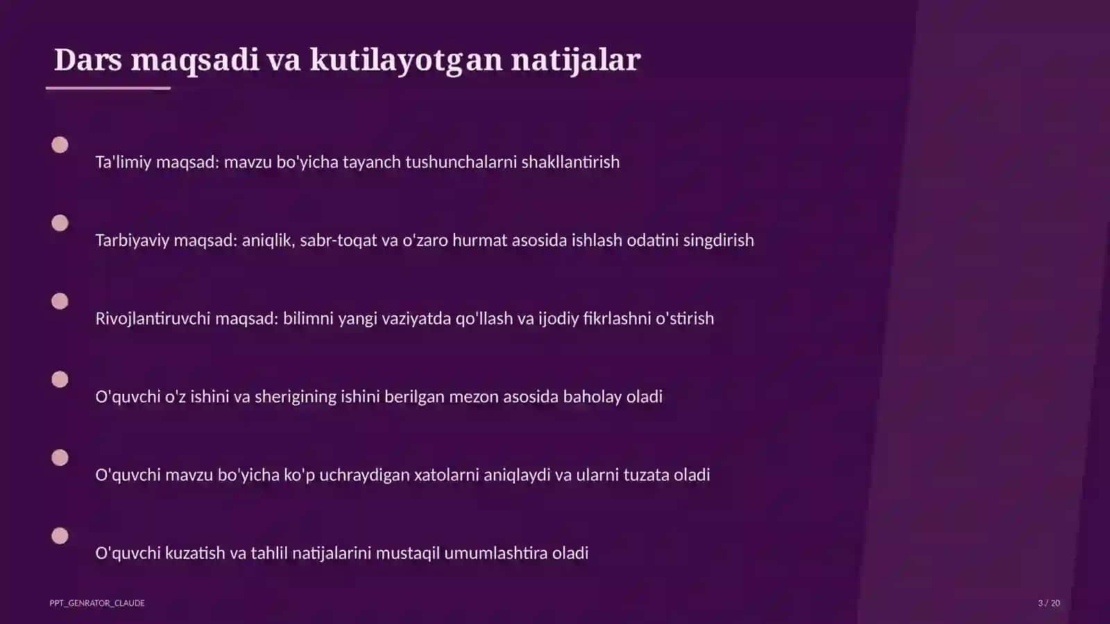 Dolzarb mavzular — maktab va o'qituvchilar 3