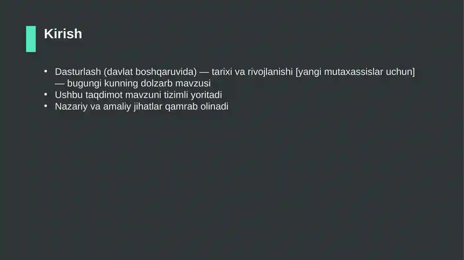 Dasturlash (davlat boshqaruvida) — tarixi va rivojlanishi [yangi mutaxassislar uchun] 3
