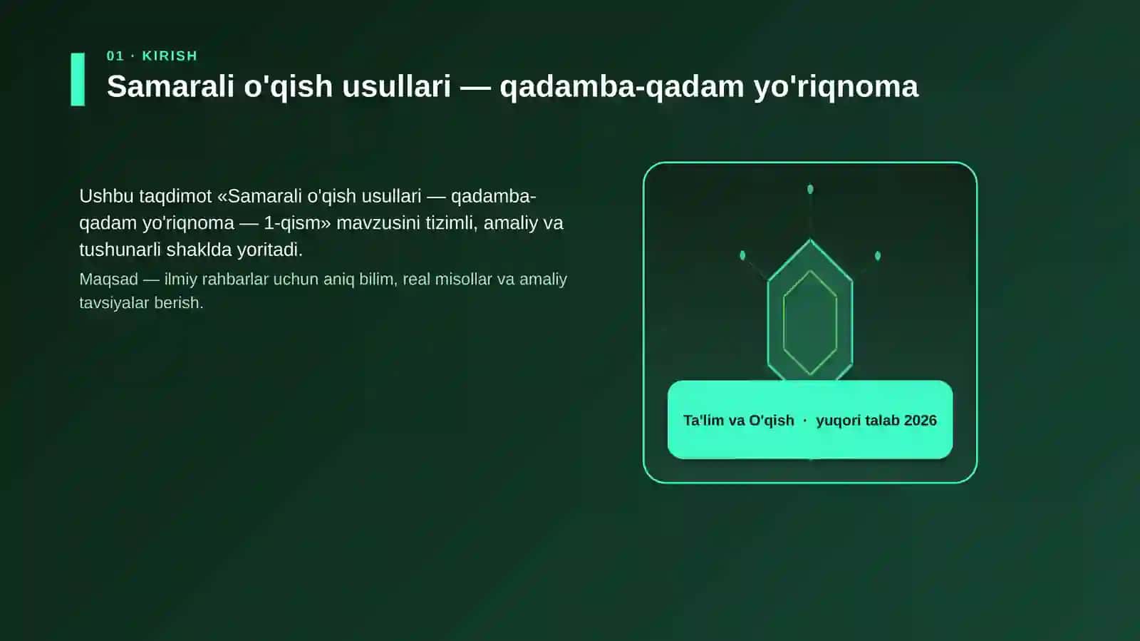 Samarali o'qish usullari — qadamba-qadam yo'riqnoma 3