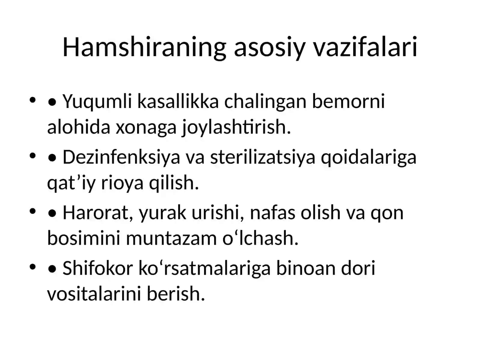 Yuqumli kasalliklar bilan og‘rigan bemorlarni parvarish qilish 3