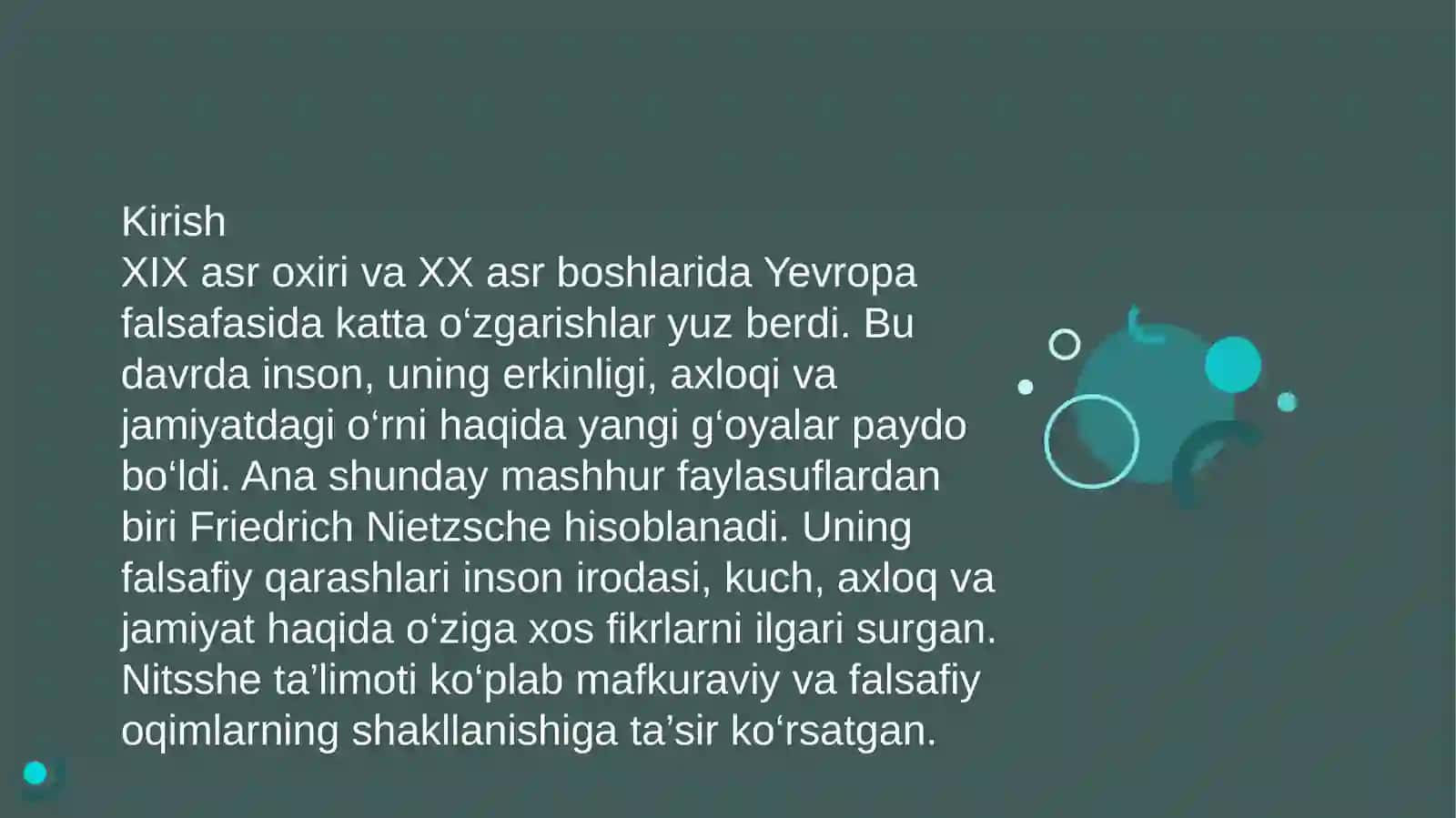 F. Nitsshe ta’limotining mafkuraviy funksiyasi 3