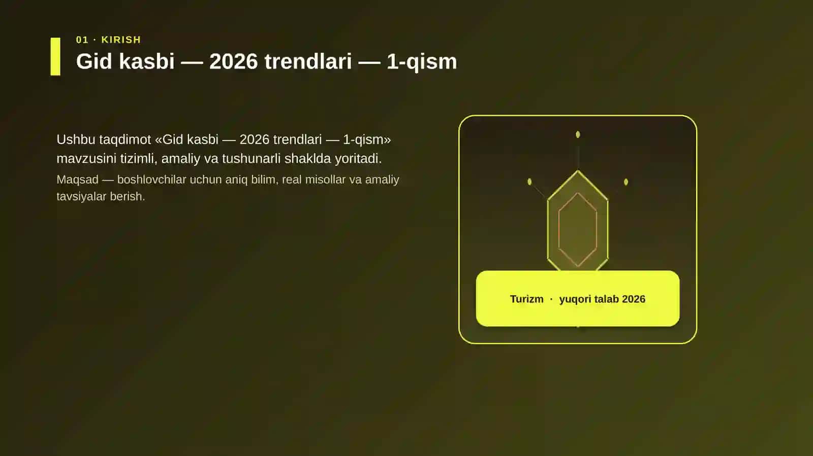 Gid kasbi — 2026 trendlari — 1-qism 3