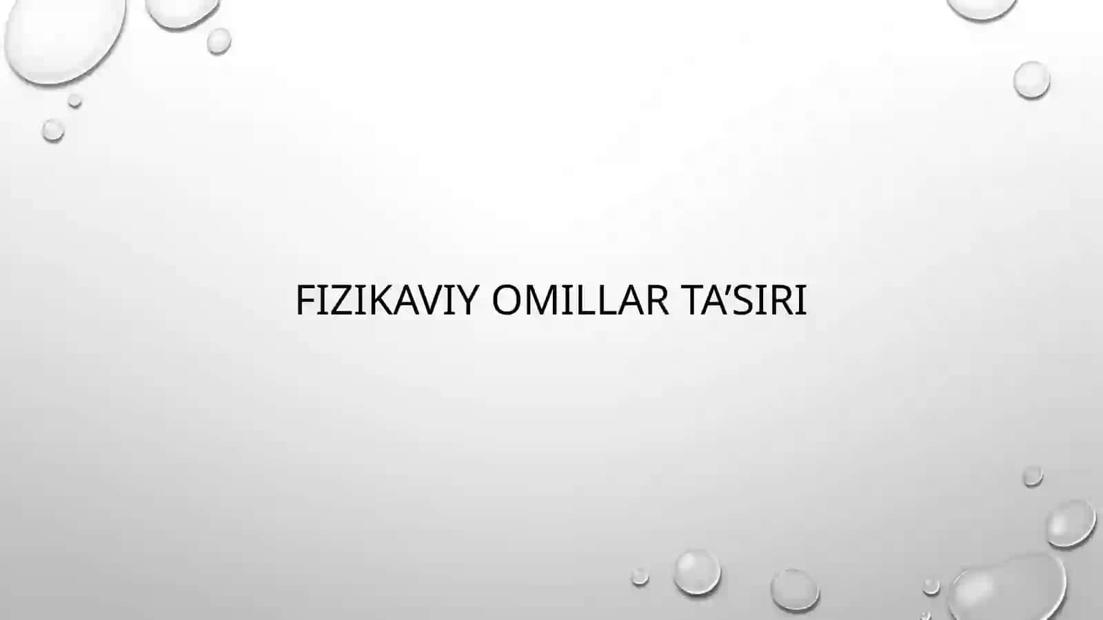 Mikroorganizmlar rivojlanishi gat’a’siretuvchi omillar 3