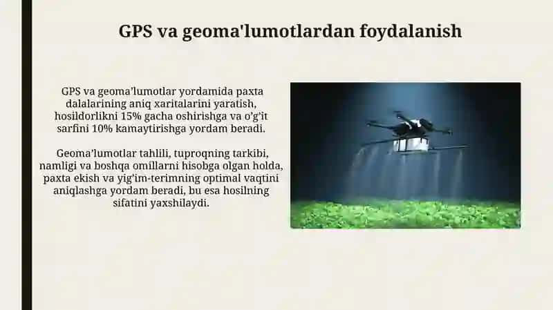 Zamonaviy Paxta Yig'im-Terim Texnologiyalari 3
