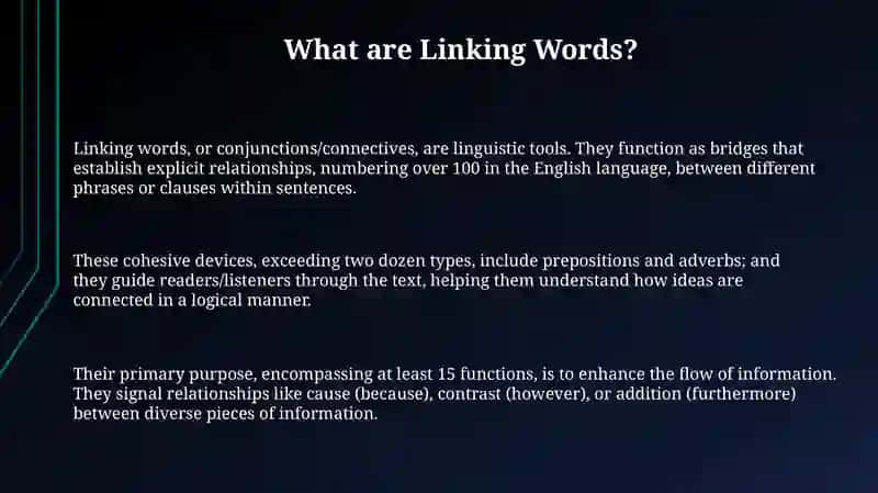 Linking words 3