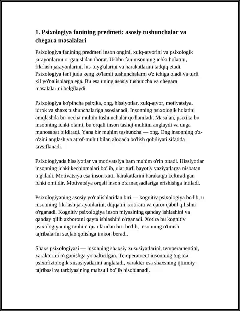 PSIXALOGIYA FANINING PREDMETI MAQSADI VA VAZIFALARI 3