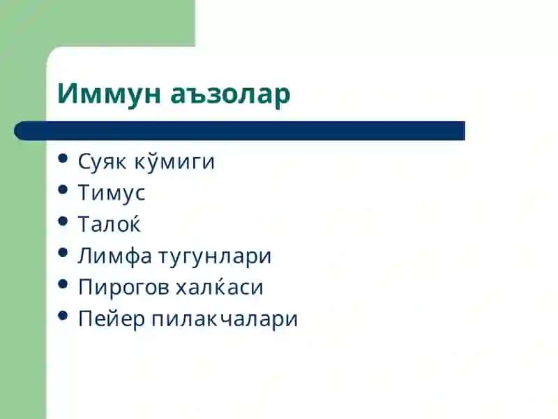 Иммун тизим патофизиологияси 3