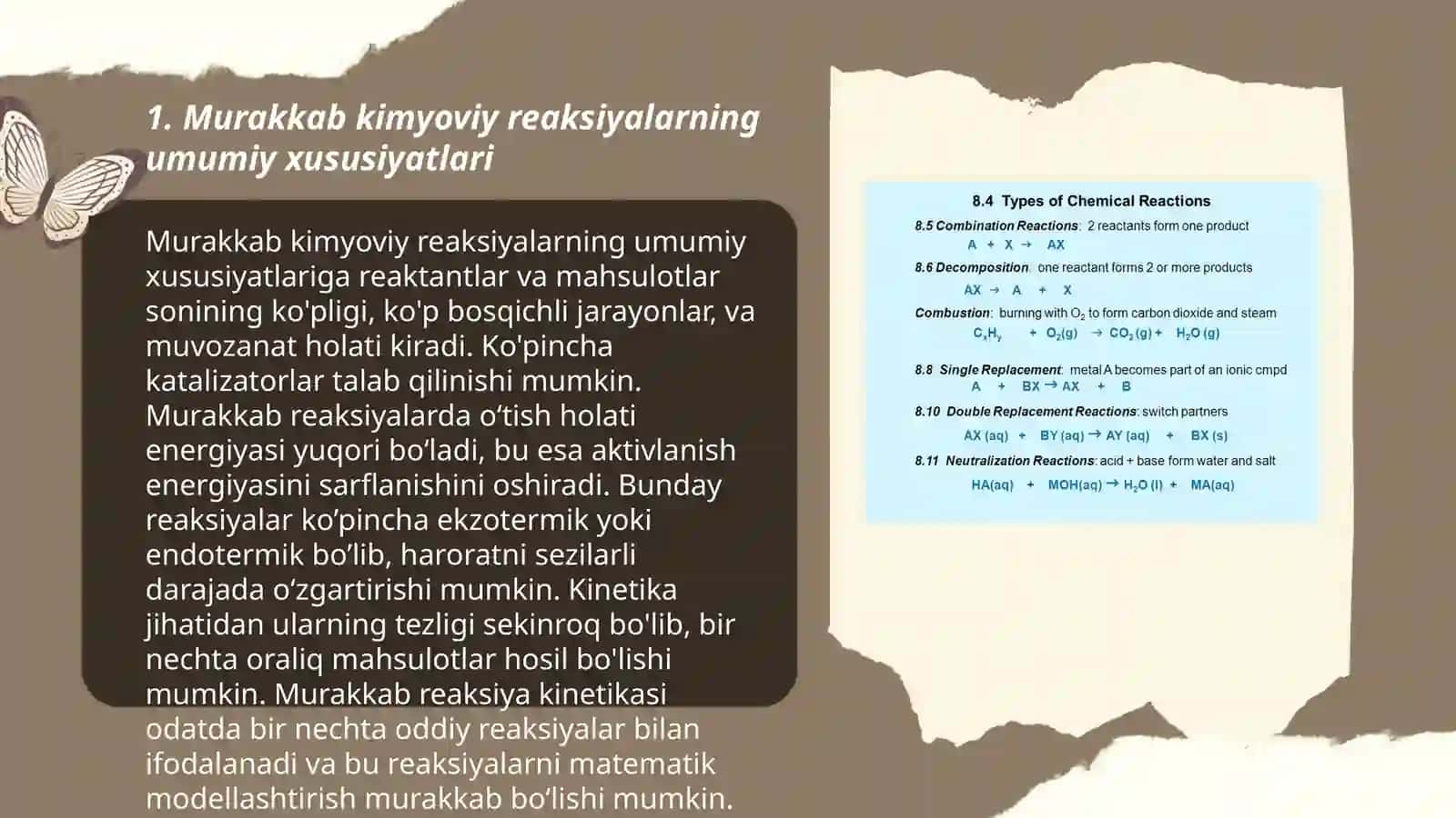 Murakkab kimyoviy reaksiyalar 3