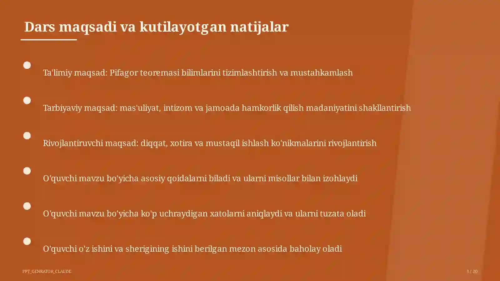 Pifagor teoremasi (8-sinf) 3