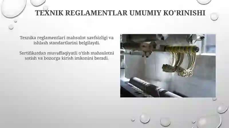 Texnik reglamentlar va ularni ishlab chiqish sertifikatlash sxemlari 3
