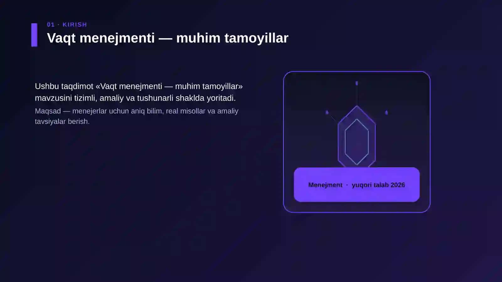 Vaqt menejmenti — muhim tamoyillar 3