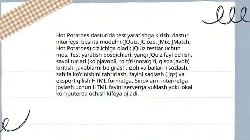 Hot Potatoes 3