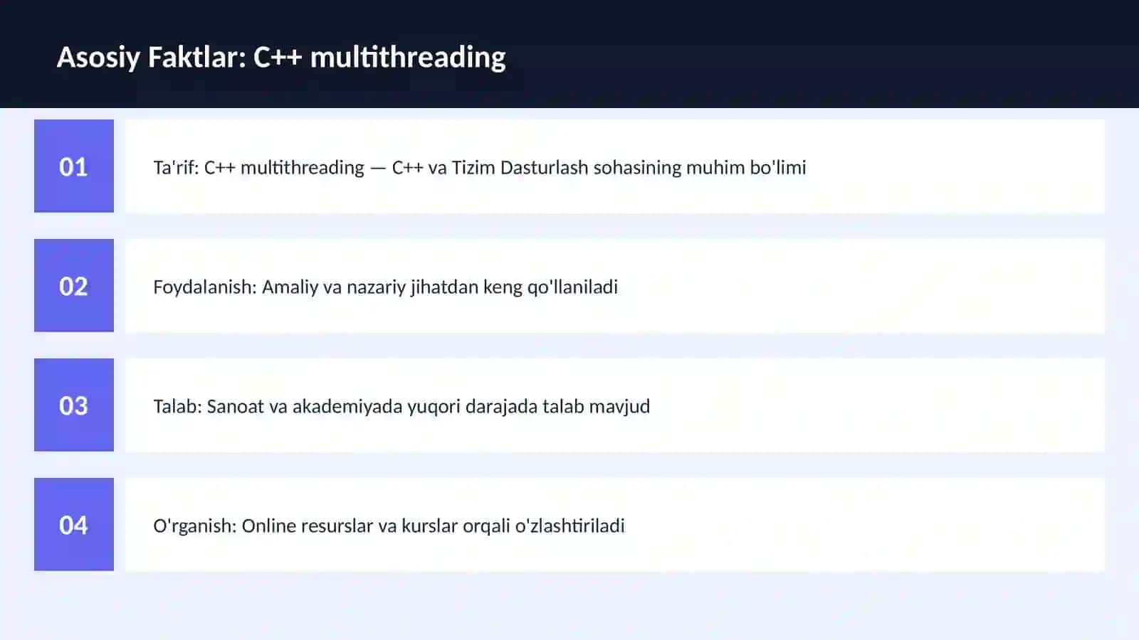 C++ VA TIZIM DASTURLASH 3