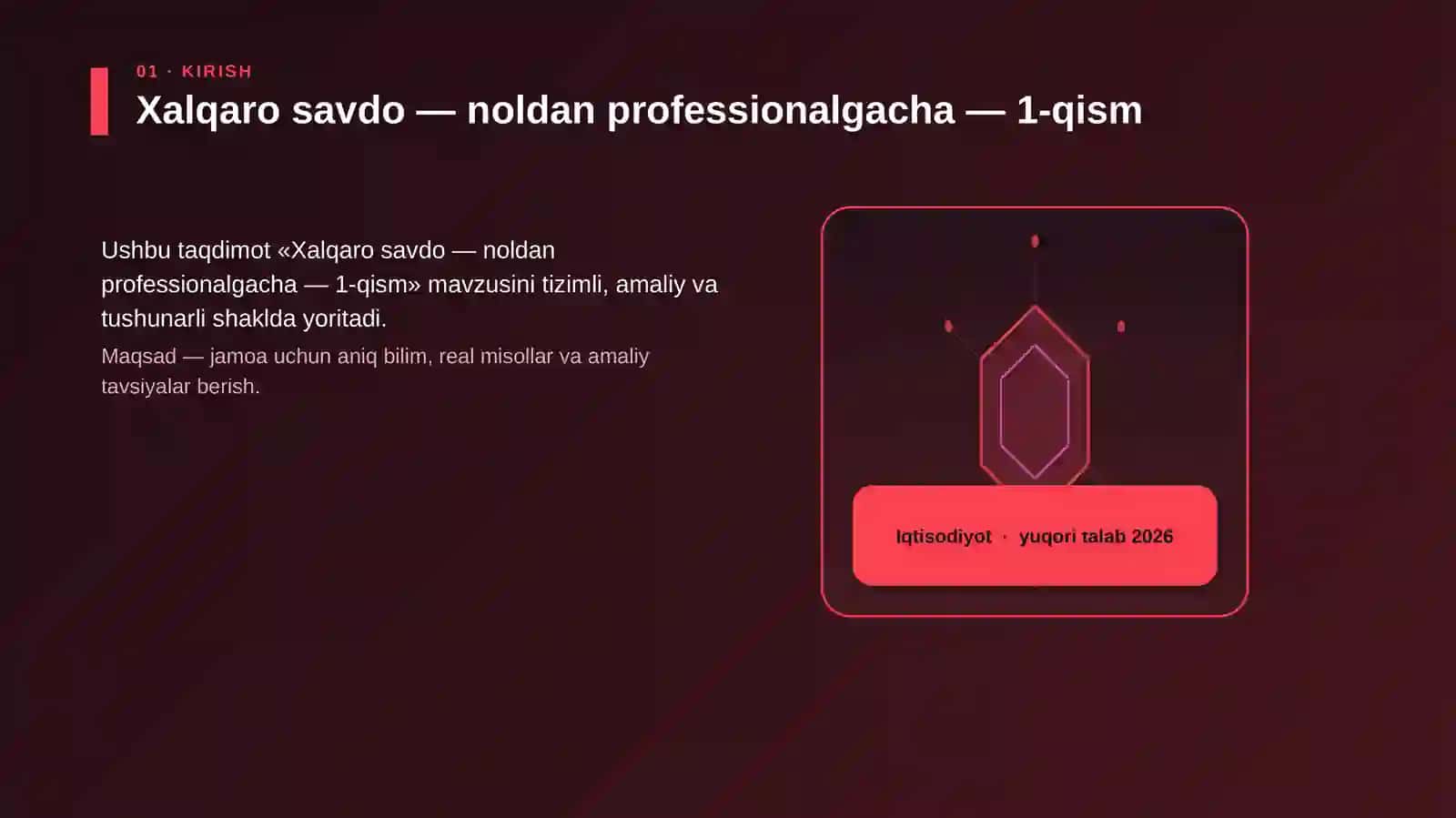 Xalqaro savdo — noldan professionalgacha — 1-qism 3