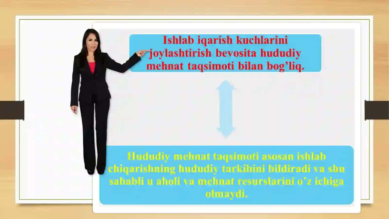 3-MA’RUZA. HUDUDIY MEHNAT TAQSIMOTI VA ISHLAB CHIQARISHNI JOYLASHTIRISH 3