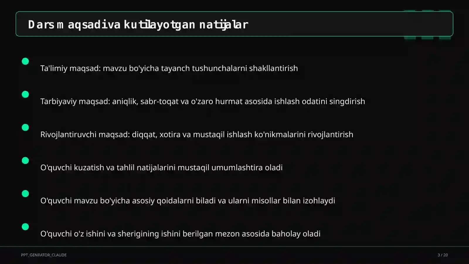 Ona tili (5–11) — metodik birlashma uchun 3