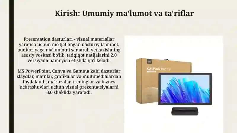 Presentation dasturlari 3