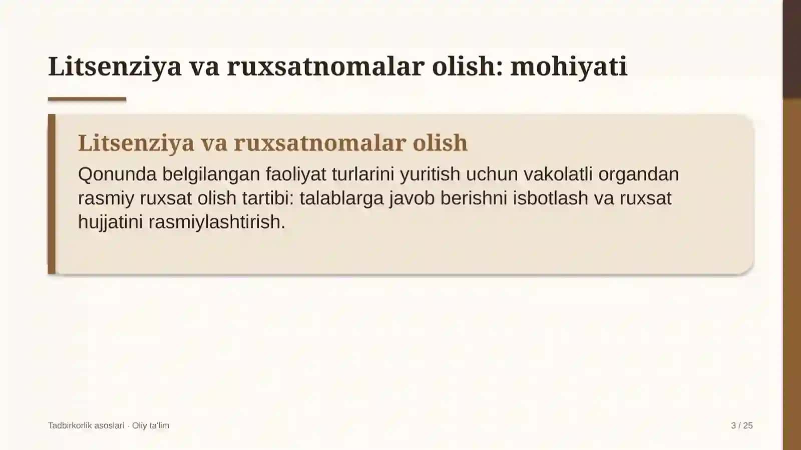 yog'ochni qayta ishlash korxonalarida litsenziya va ruxsatnomalar olish 5823 3