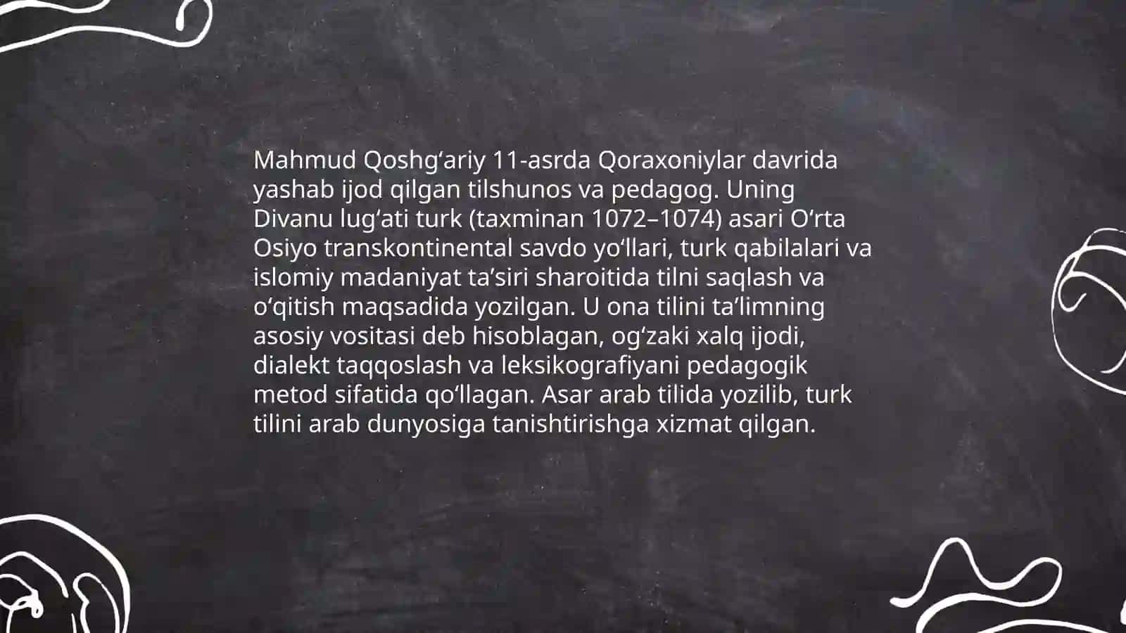 Mahmud Qoshgʻariyning pedagogik qarashlari 3