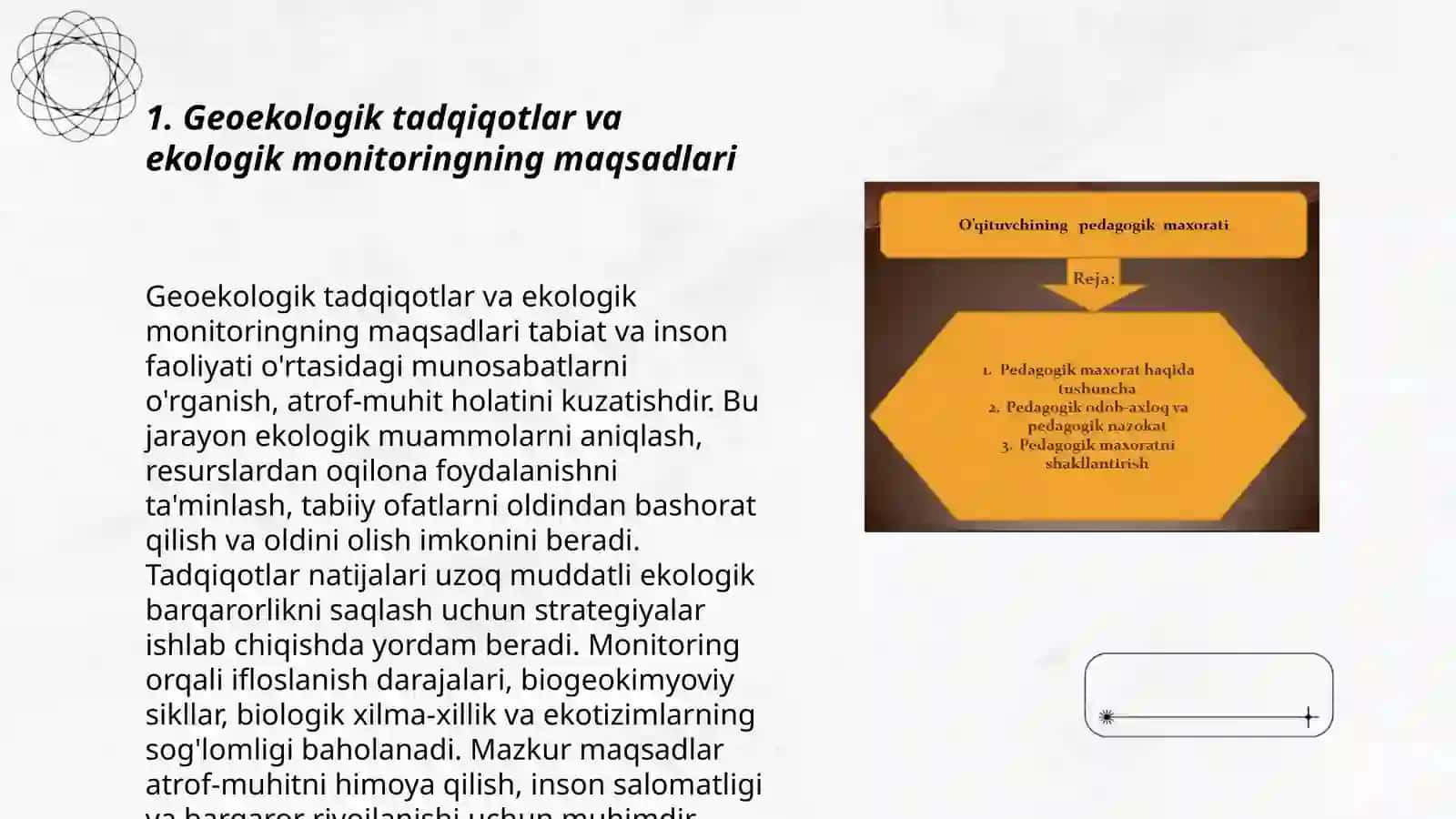 Geoekologik tadqiqotlar va ekologik monitoringning maqsadlari 3