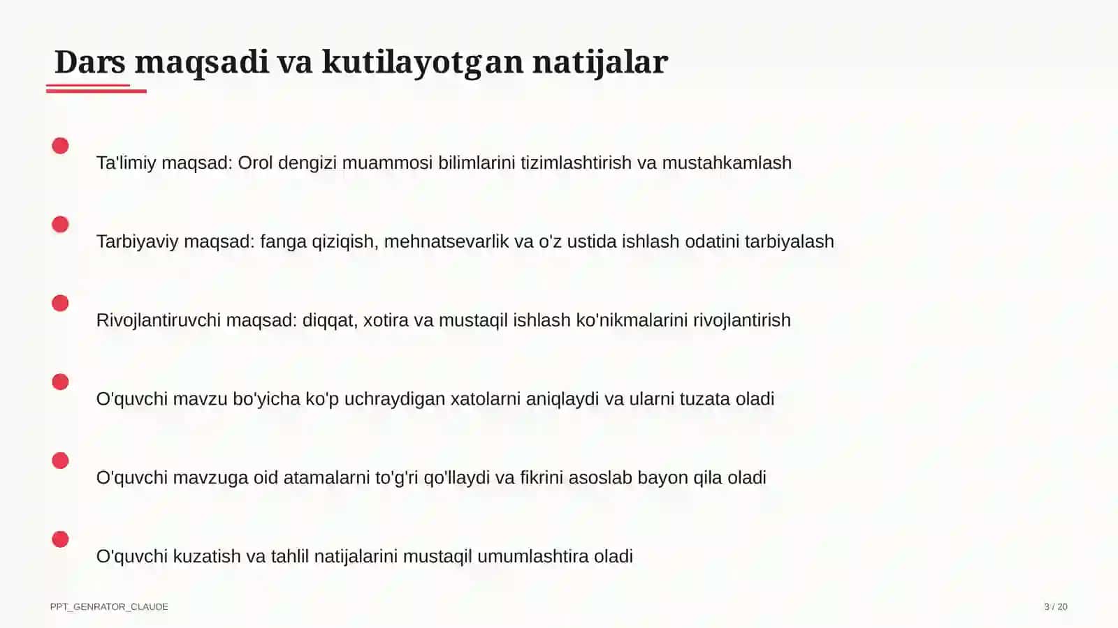 Orol dengizi muammosi (8-sinf) 3