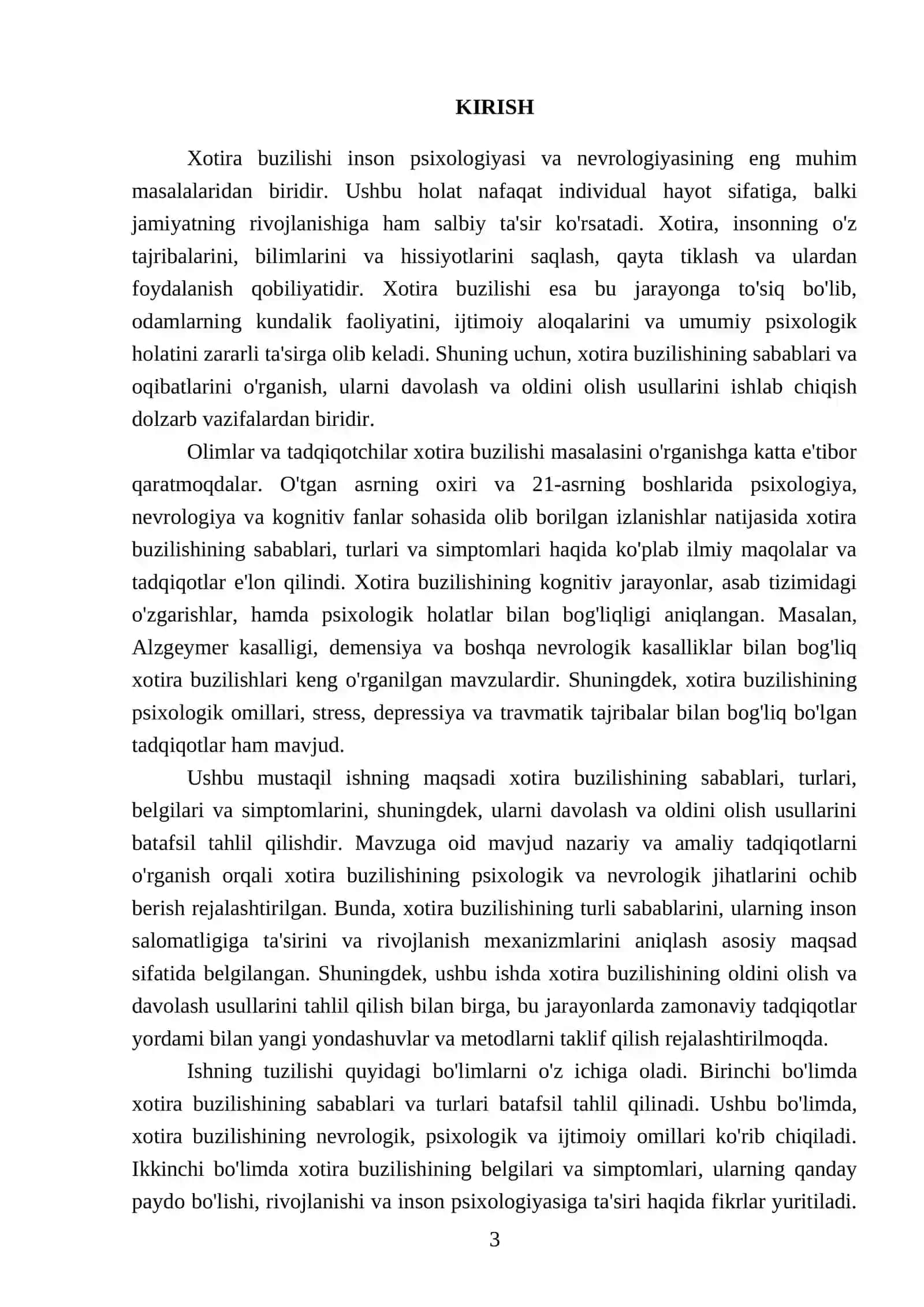 Xotira buzilishi 3