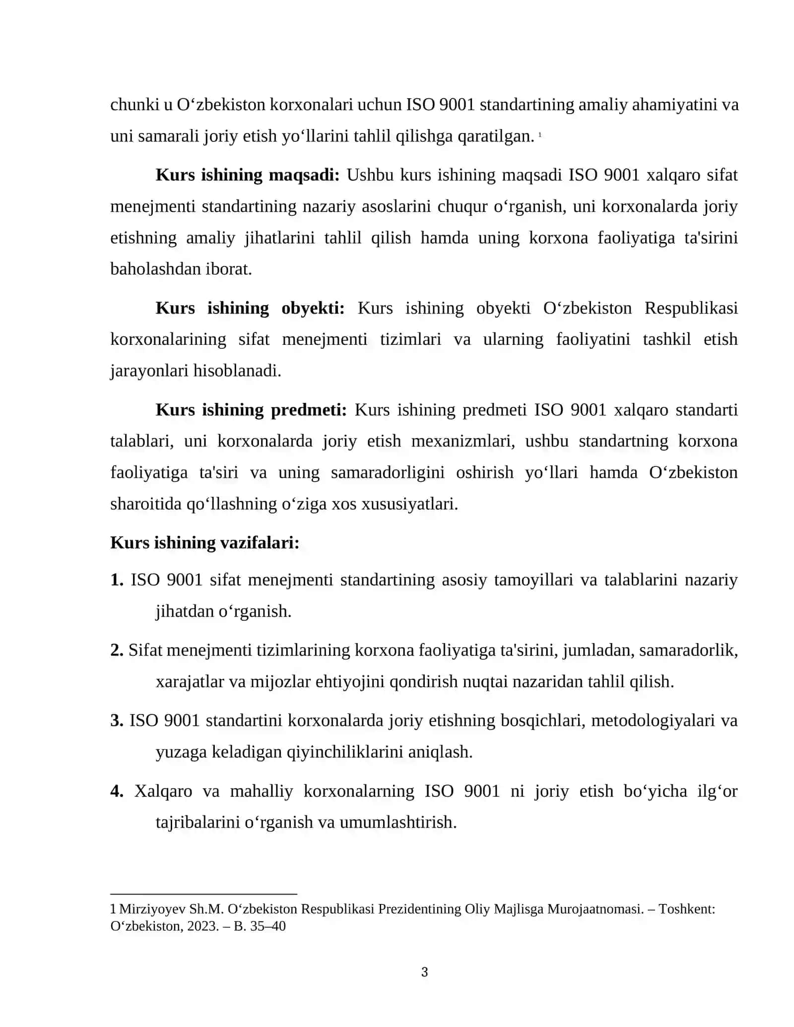 ISO 9001 standarti va uning korxonadagi ahamiyati 3