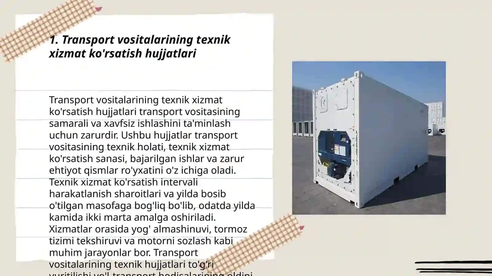 Avtotransport korxonalarida ishlatiladigan tehnik tehnologik hujjatlar va hujjatlarni yuritish by ISAQJONOVA GAVHOROY 3