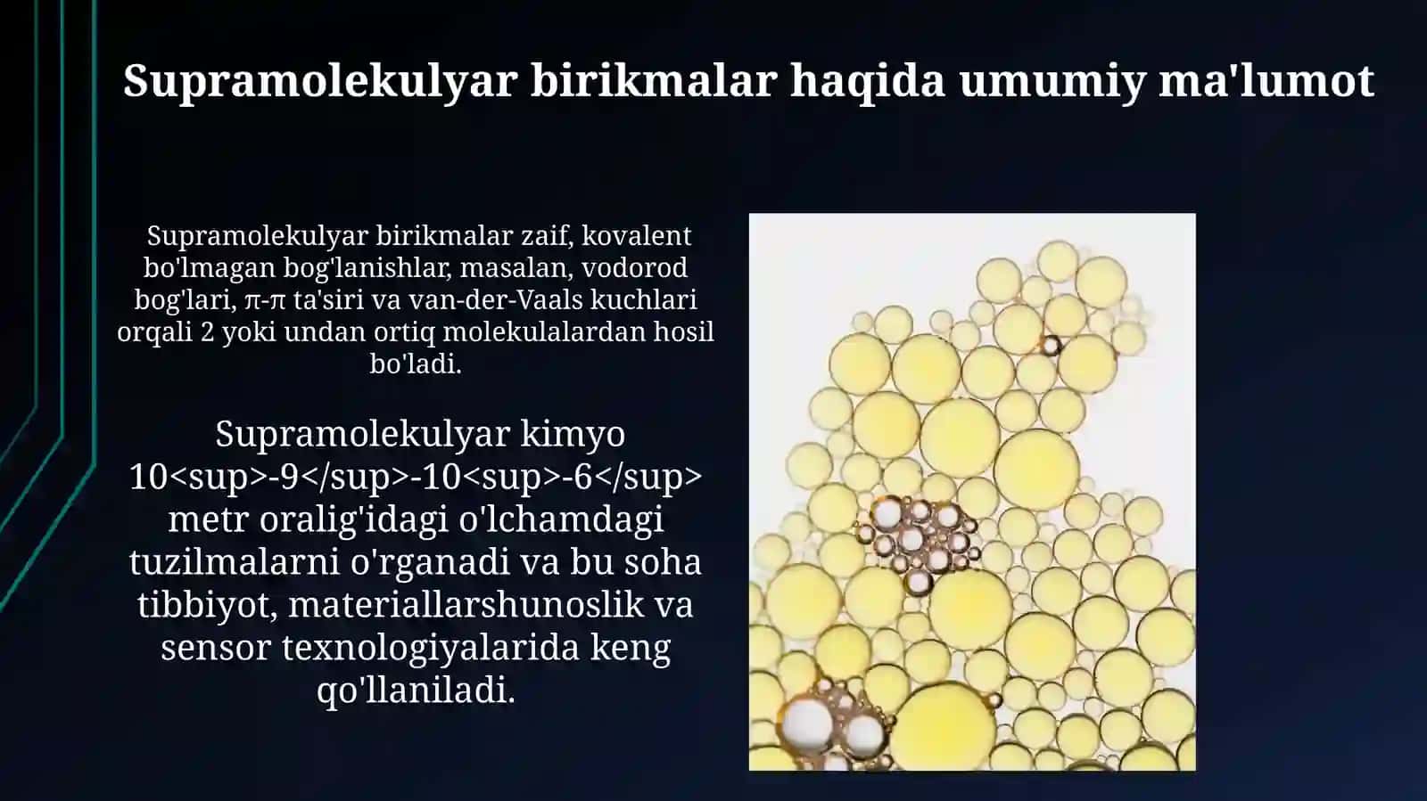 Supramolekulyar birikmalar sintezi 3
