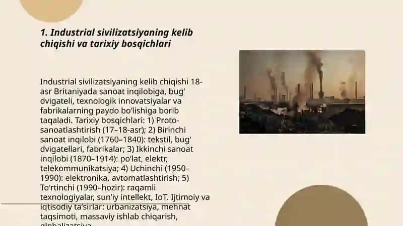 Industrial sivilizatsiyaning qaror topishi 3