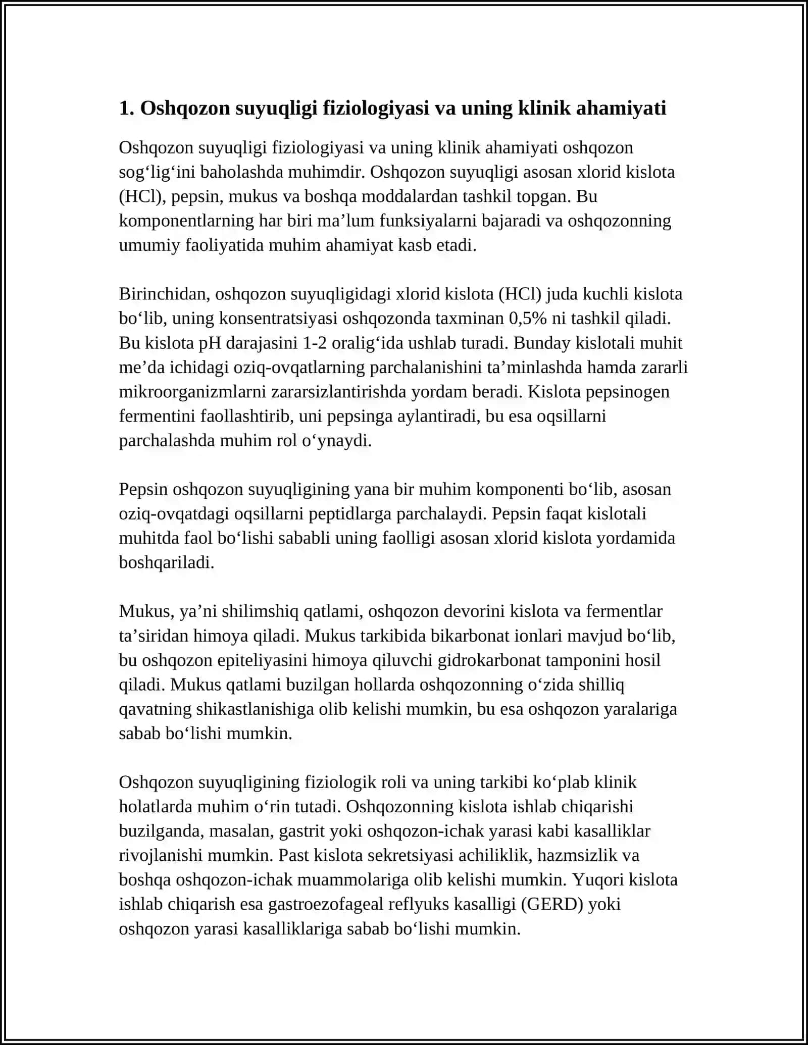 OSHQOZON SUYUQLIGI TASHHIDINING KLINIK AHAMIYATI 3
