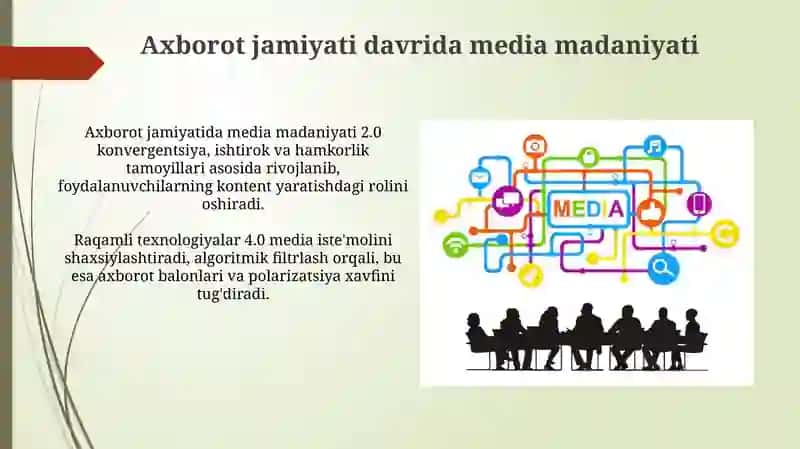 Axborot jamiyatida media madaniyati 3