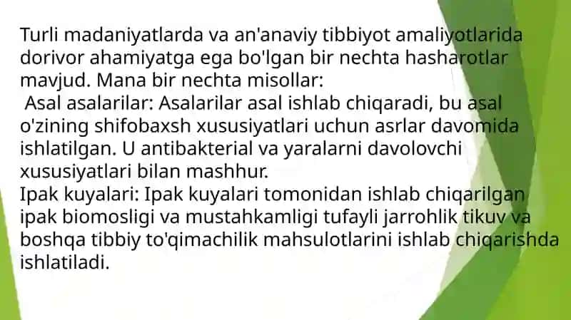 Tibbiyotda ahamiyatga egabo`lgan oyin 3